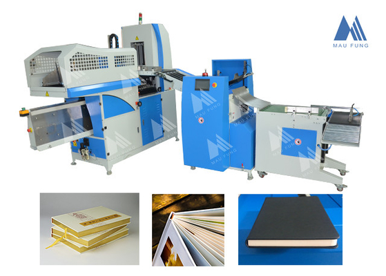 Auto Photo Album Casing In Dan Membentuk Mesin Pencet untuk Lay flat Photo Book Making MF-FAC390
