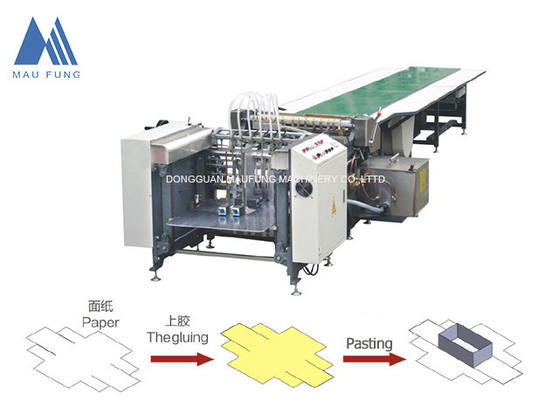Auto Paper Feeding Rigid Box Paper Glueing Machine For Gift Box Glueing,Semi Auto Rigid Box Making Machine MF-SJ850A Mesin pembuatan kotak keras