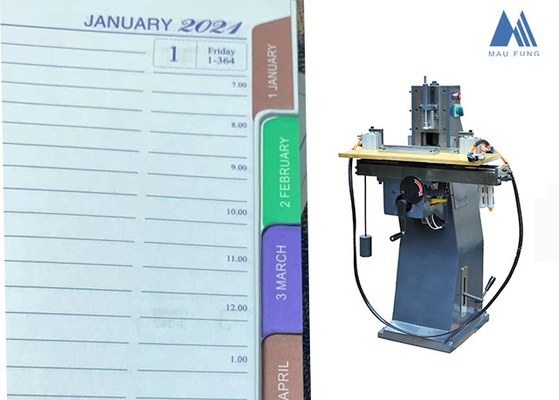 Wire O Notebook Edge Index Tab Cutting Machine Untuk Pabrik Pembuatan Notebook MF-CIM210